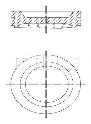 Поршень Mahle Kolben 031 88 00