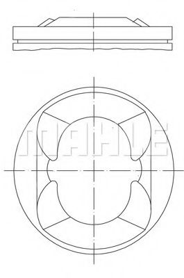 Поршень Mahle Kolben 081 PI 00110 002