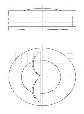 Поршень Mahle Kolben 007 80 04