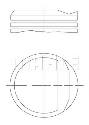 Поршень Mahle Kolben 034 81 00