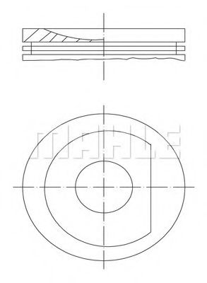 Поршень Mahle Kolben 030 37 00