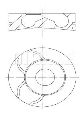 Поршень Mahle Kolben 039 99 00