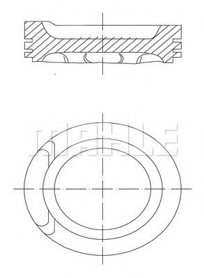 Поршень Mahle Kolben 034 01 00