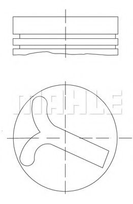 Поршень Mahle Kolben 640 57 00