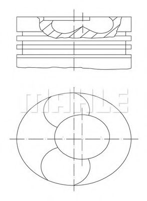 Поршень Mahle Kolben 229 07 00