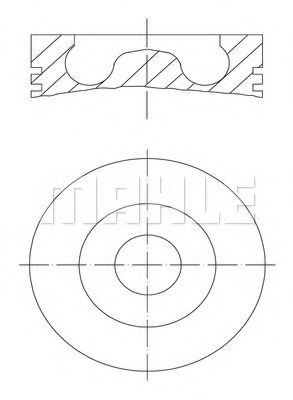 Поршень Mahle Kolben 033 PI 00102 000