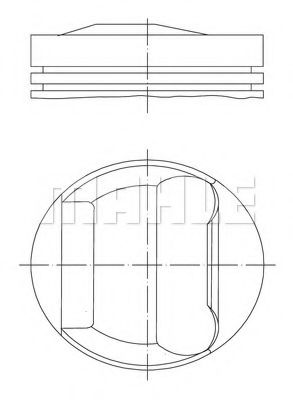 Поршень Mahle Kolben 083 04 02
