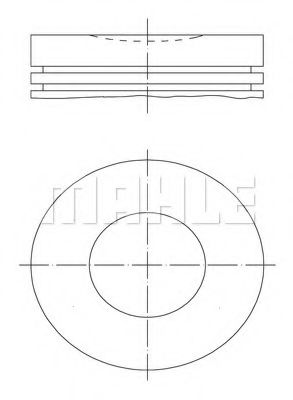 Поршень Mahle Kolben 040 16 00