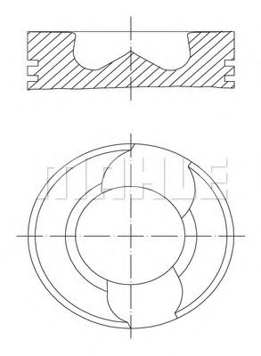 Поршень Mahle Kolben 227 02 00
