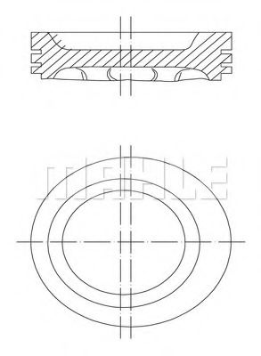 Поршень Mahle Kolben 030 34 00