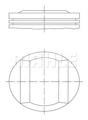 Поршень Mahle Kolben 005 21 00