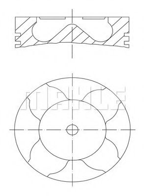 Поршень Mahle Kolben 213 PI 00102 000