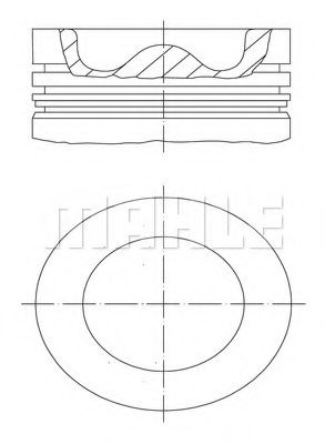 Поршень Mahle Kolben 038 43 00