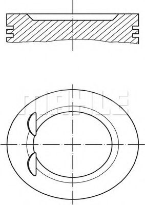 Поршень Mahle Kolben 001 06 00