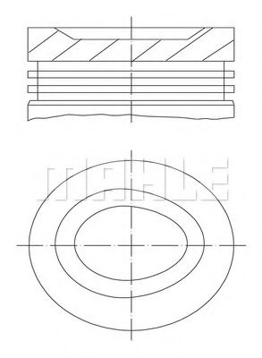 Поршень mahlekolben 681 08 00