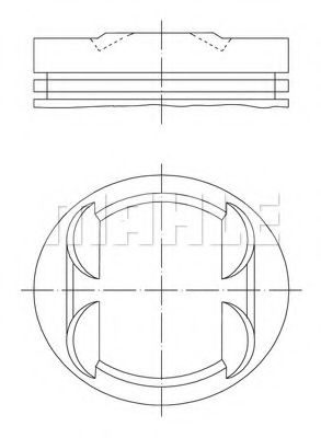 Поршень Mahle Kolben 033 18 00