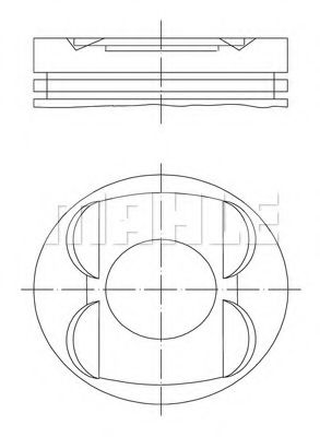 Поршень Mahle Kolben 001 14 00