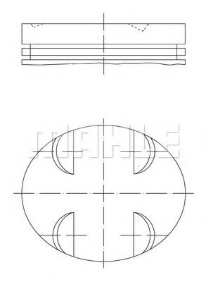 Поршень Mahle Kolben 083 09 00
