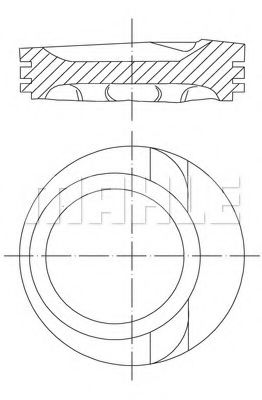 Поршень Mahle Kolben 030 68 03