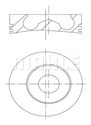 Поршень Mahle Kolben 014 82 02