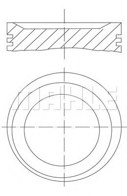 Поршень Mahle Kolben 083 10 00