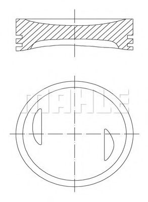 Поршень mahlekolben 643 03 00