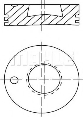 Поршень Mahle Kolben 003 76 00