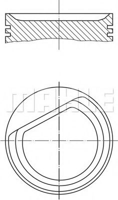 Поршень Mahle Kolben 001 24 01