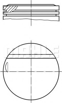 Поршень Mahle Kolben 002 16 00