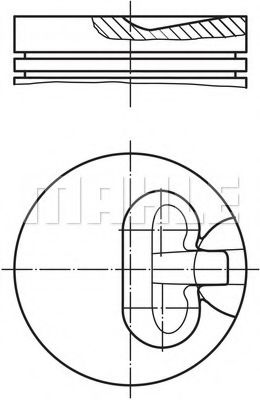 Поршень Mahle Kolben 007 78 00