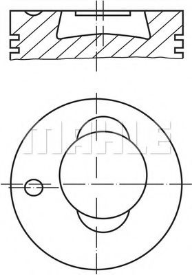 Поршень Mahle Kolben 003 83 00