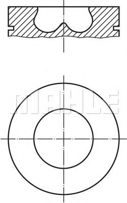 Поршень Mahle Kolben 013 PI 00107 001