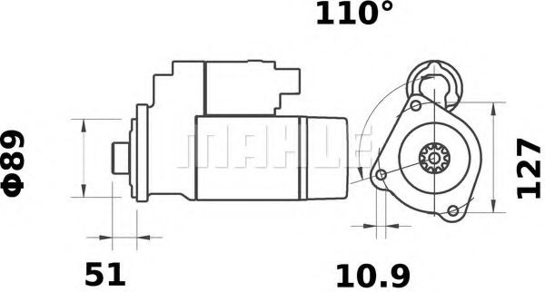 Стартер Mahle Kolben MS 452