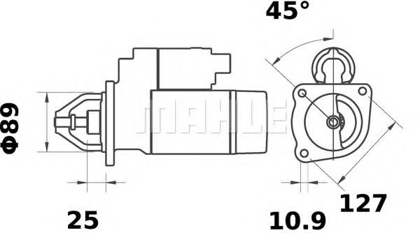 Стартер Mahle Kolben MS 444 Стартер Mahle Kolben MS 444
