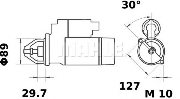 Стартер Mahle Kolben MS 380 Стартер Mahle Kolben MS 380
