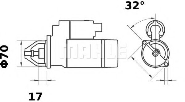 Стартер Mahle Kolben MS 296