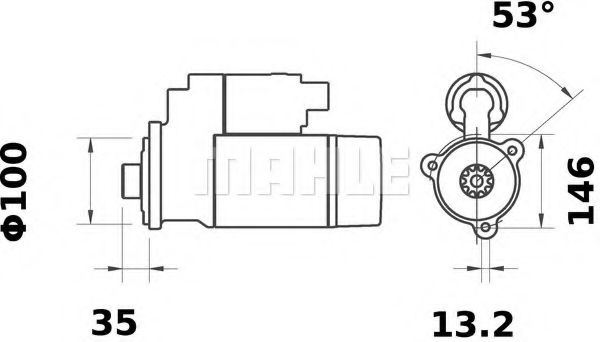 Стартер Mahle Kolben MS 286