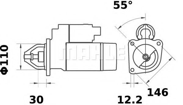 Стартер Mahle Kolben MS 224 Стартер Mahle Kolben MS 224