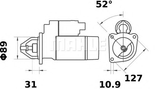 Стартер Mahle Kolben MS 210