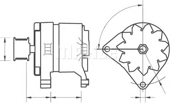 Генератор Mahle Kolben MG 621