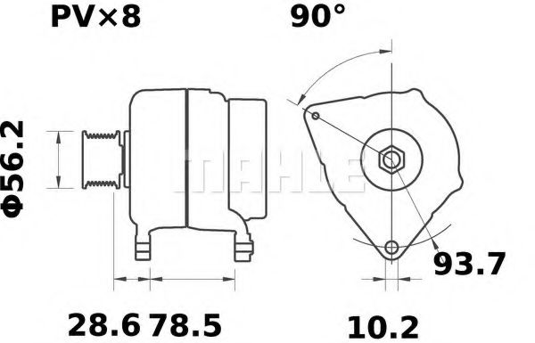 Генератор Mahle Kolben MG 623 Генератор Mahle Kolben MG 623