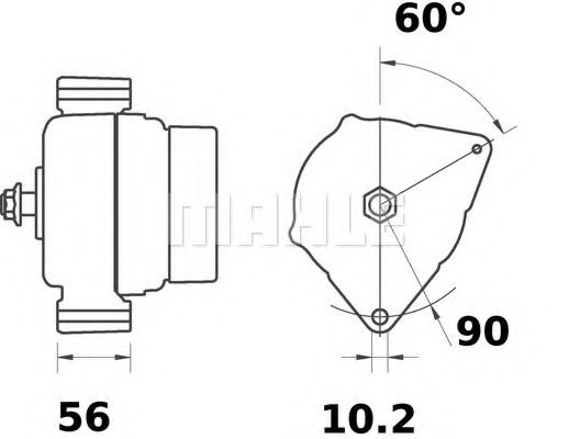Генератор Mahle Kolben MG 613 Генератор Mahle Kolben MG 613