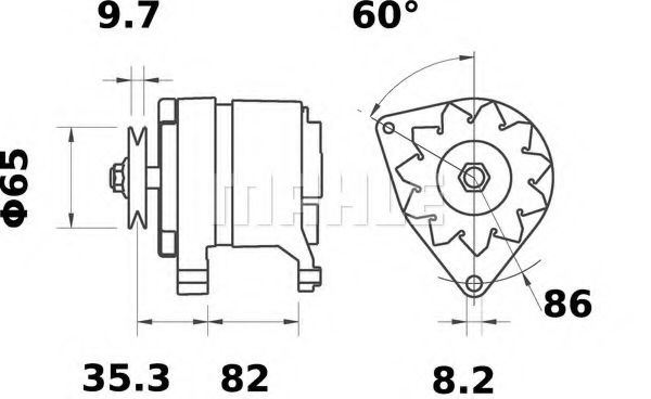 Генератор Mahle Kolben MG 618 Генератор Mahle Kolben MG 618
