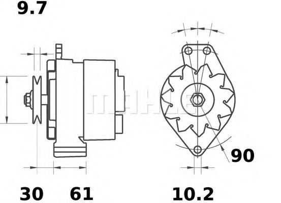 Генератор Mahle Kolben MG 605 Генератор Mahle Kolben MG 605