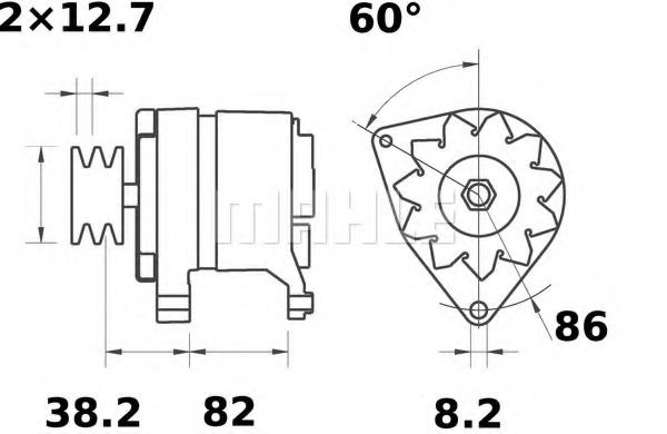 Генератор Mahle Kolben MG 590 Генератор Mahle Kolben MG 590