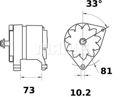 Генератор Mahle Kolben MG 591 Генератор Mahle Kolben MG 591