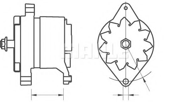 Генератор Mahle Kolben MG 581 Генератор Mahle Kolben MG 581