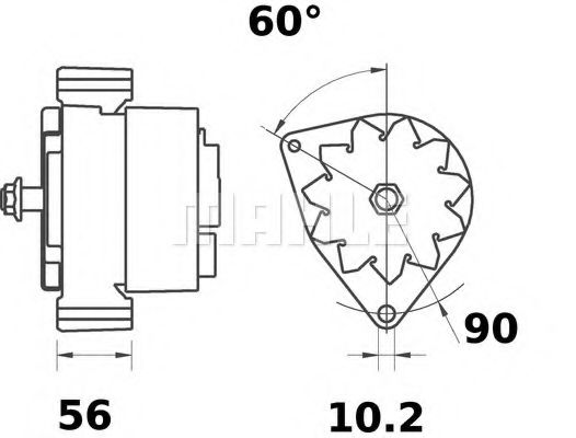 Генератор Mahle Kolben MG 563 Генератор Mahle Kolben MG 563