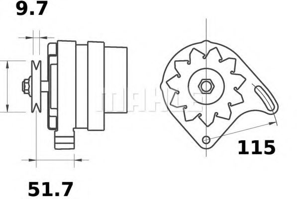 Генератор Mahle Kolben MG 565 Генератор Mahle Kolben MG 565