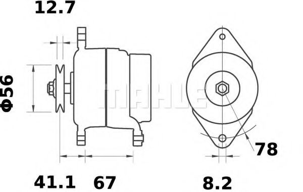 Генератор Mahle Kolben MG 566 Генератор Mahle Kolben MG 566
